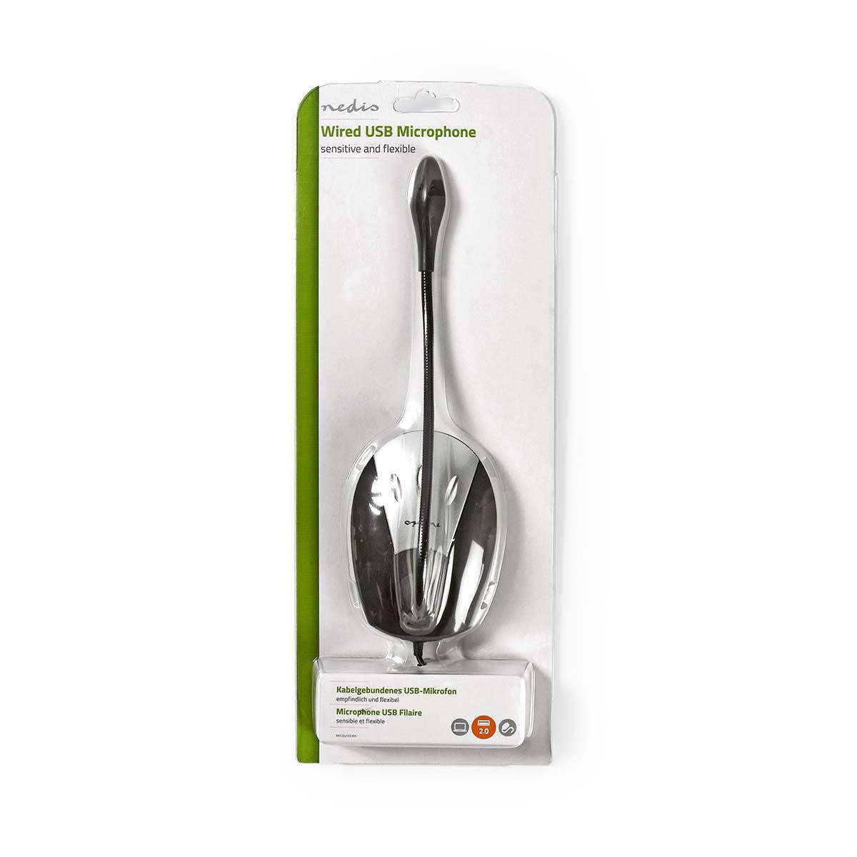 Microphone | Used for: Computer / Desktop | Wire bound | USB A Male | On / off button | Headphone jack