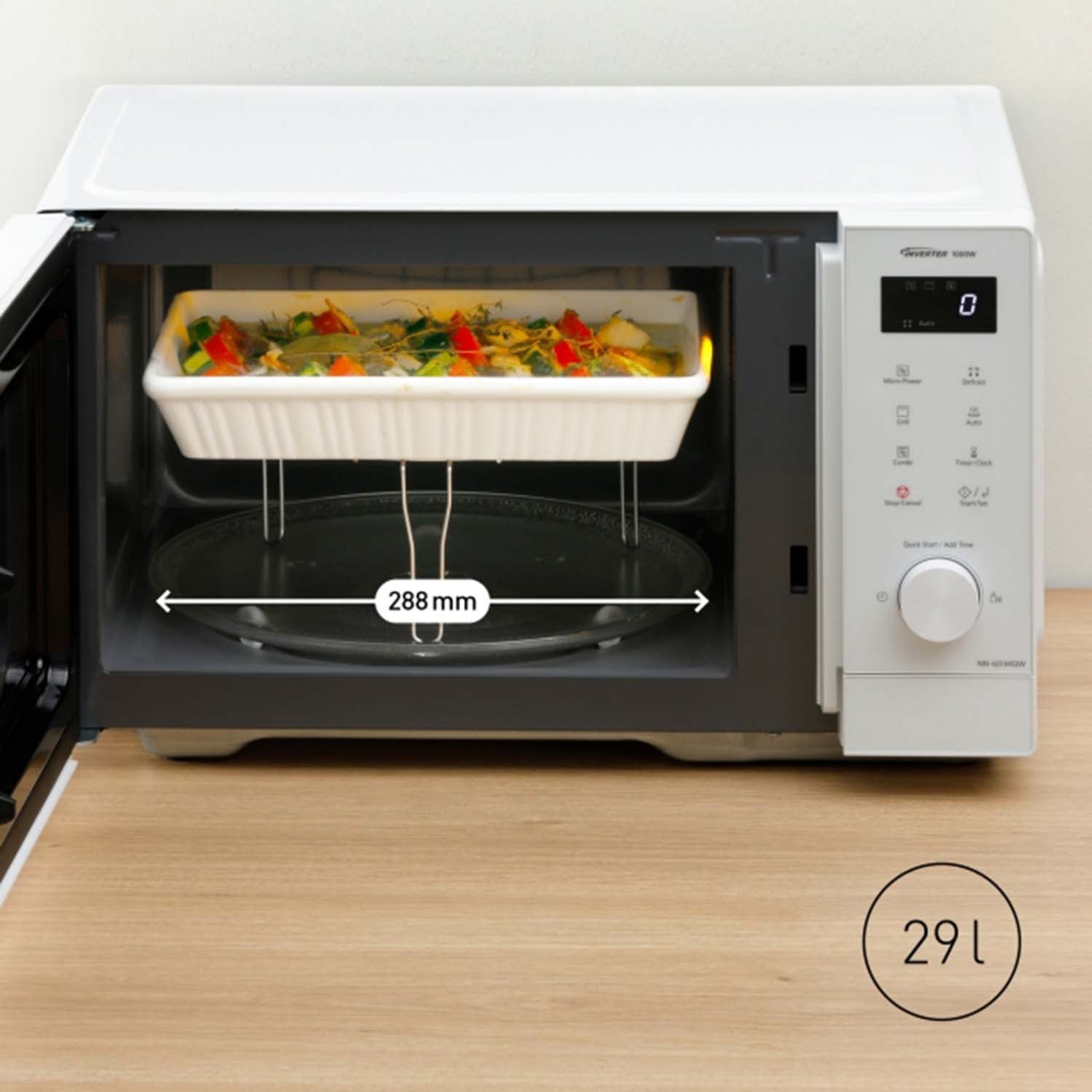 Microwave Oven 29L 1000W, White