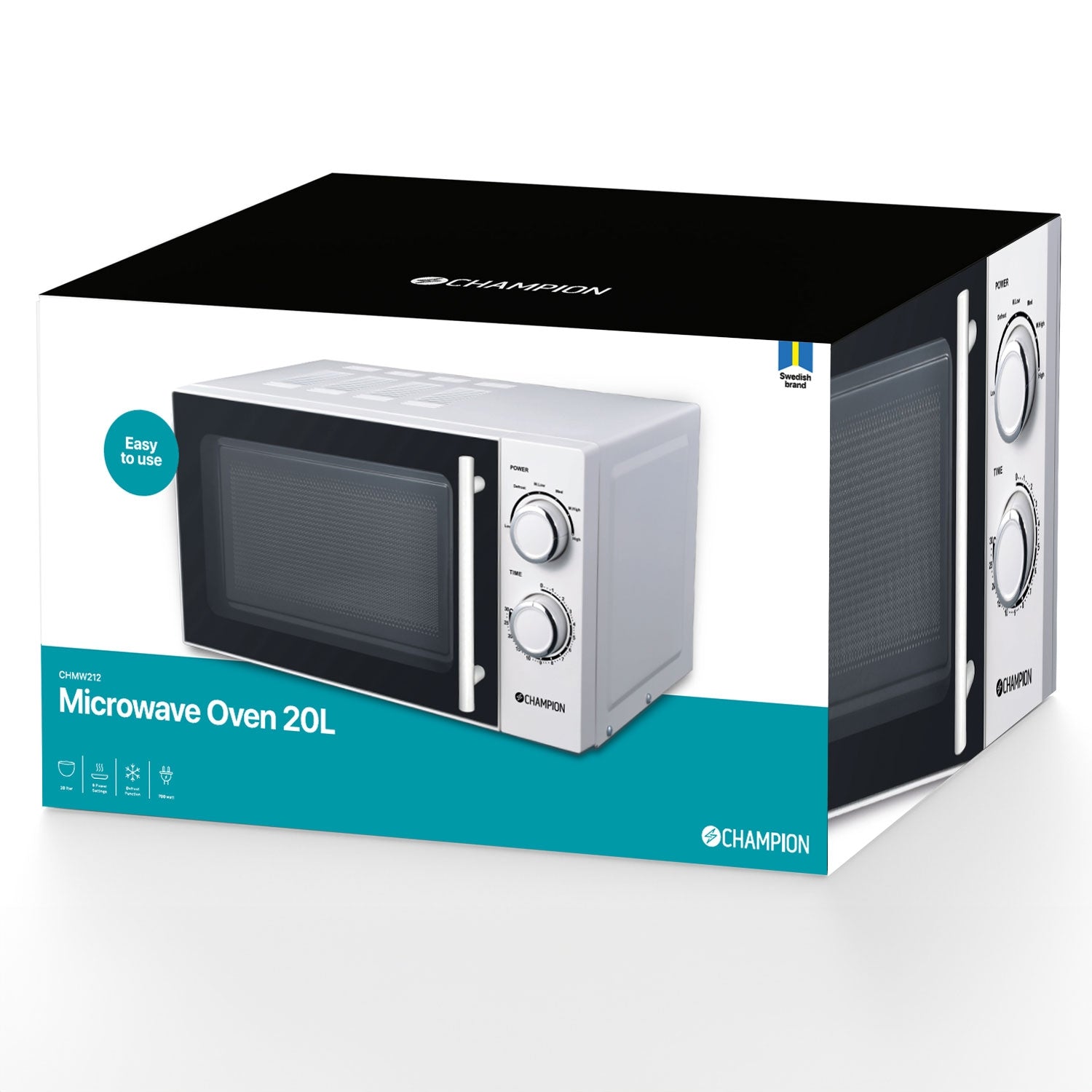 Microwave oven 20L 700W MW212 White