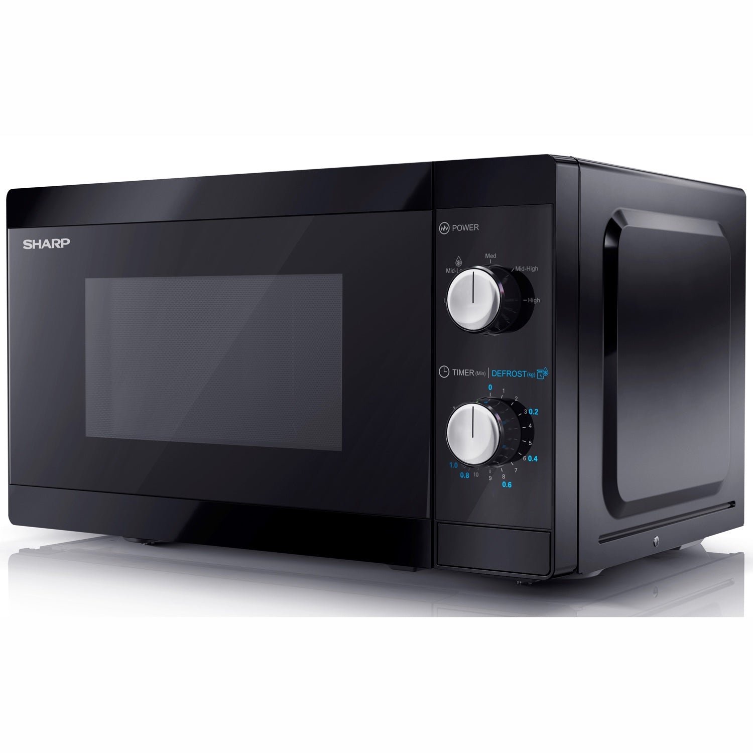 Microwave oven 20l Mechanical panel 800W Black