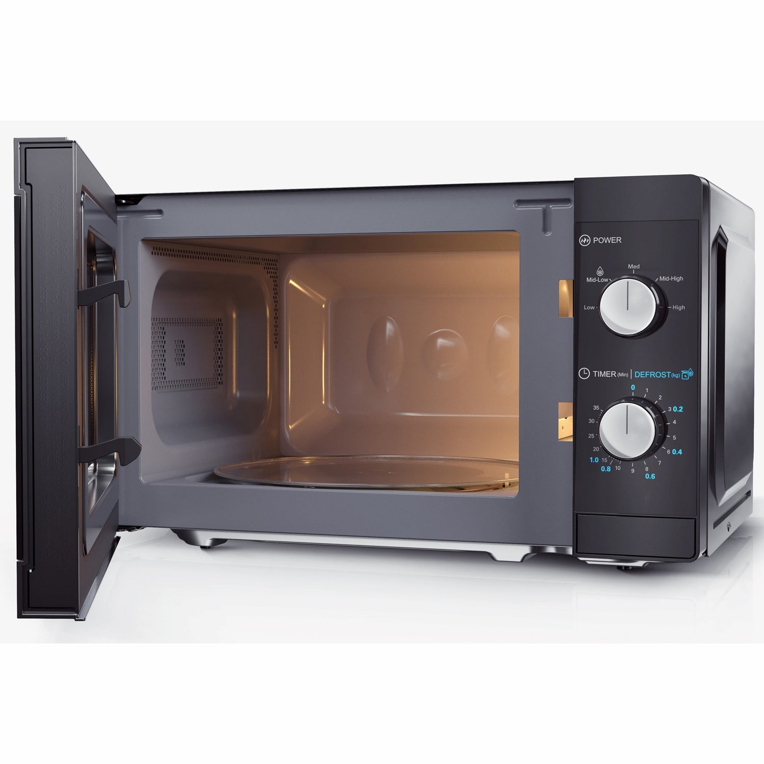 Microwave oven 20l Mechanical panel 800W Black