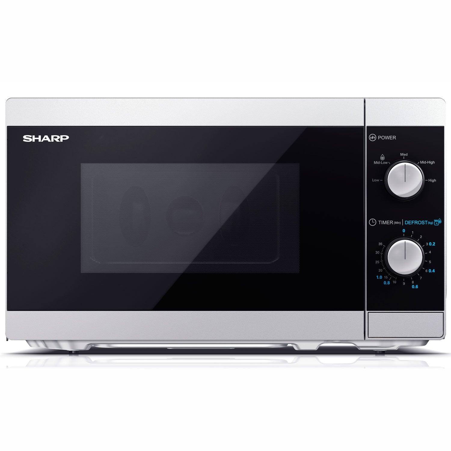 Microwave oven 20l Mechanical panel 800W Silver