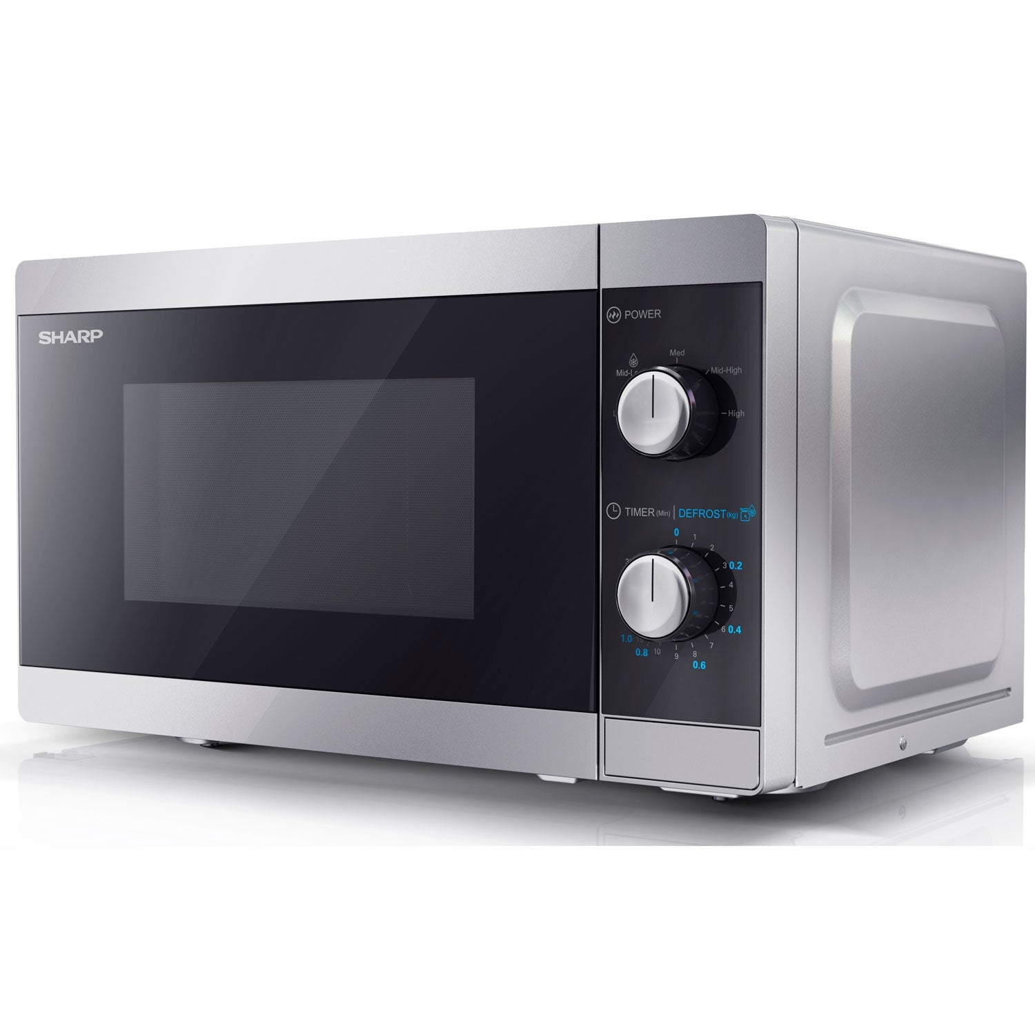 Microwave oven 20l Mechanical panel 800W Silver