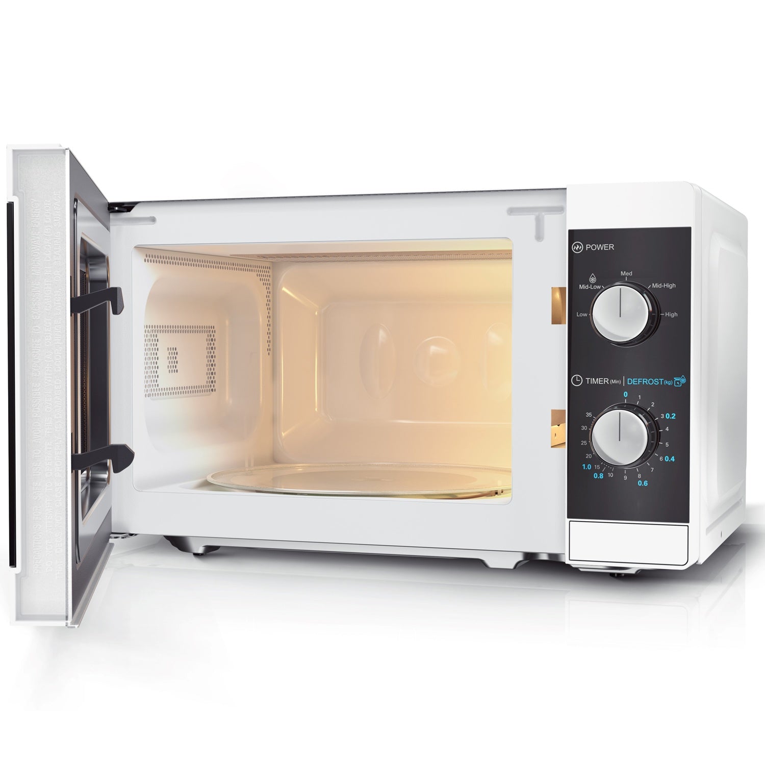 Microwave oven 20l Mechanical panel 800W White