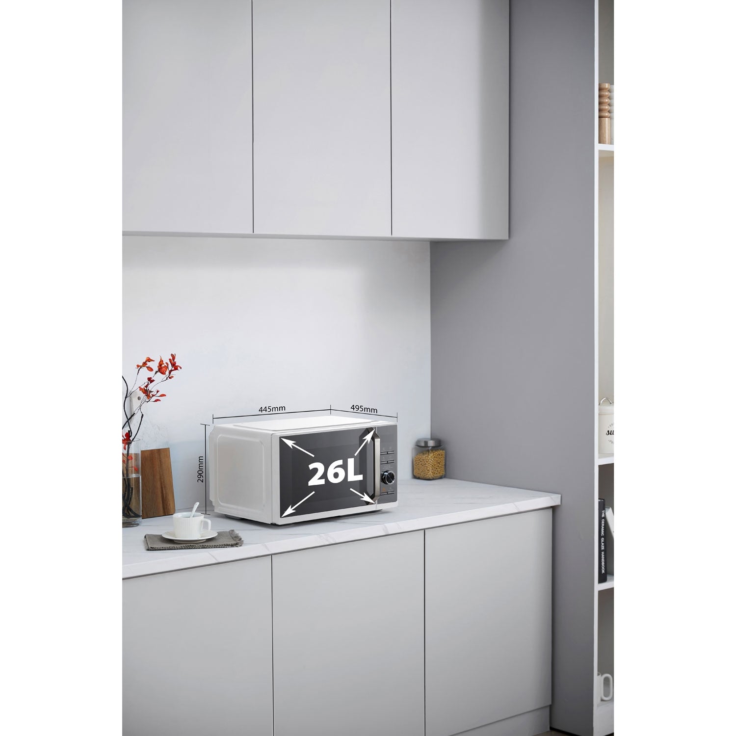 Microwave oven 26L, 3 in 1 Grill/Airfryer 900/1000/2100W