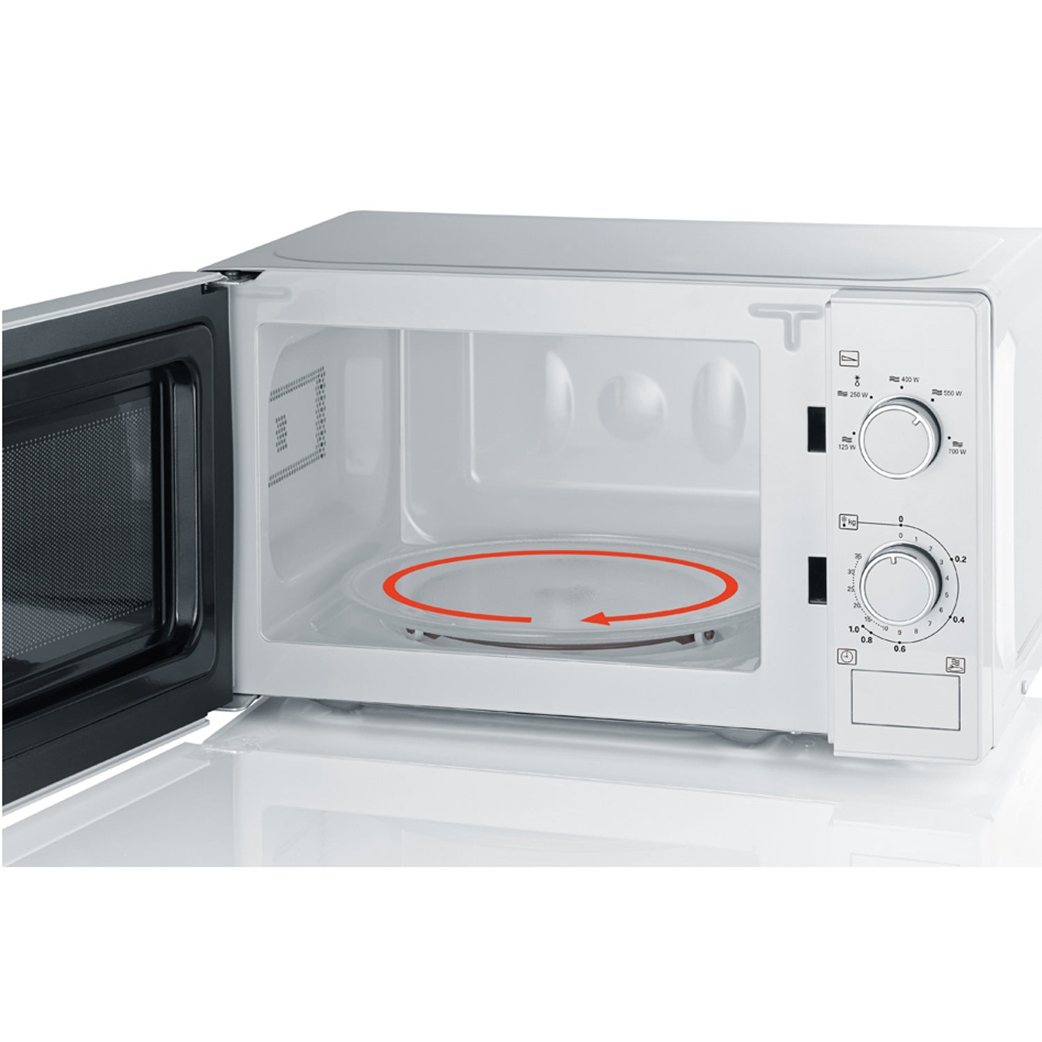 Microwave oven 700W 20 liters MW7770 White Mechanical