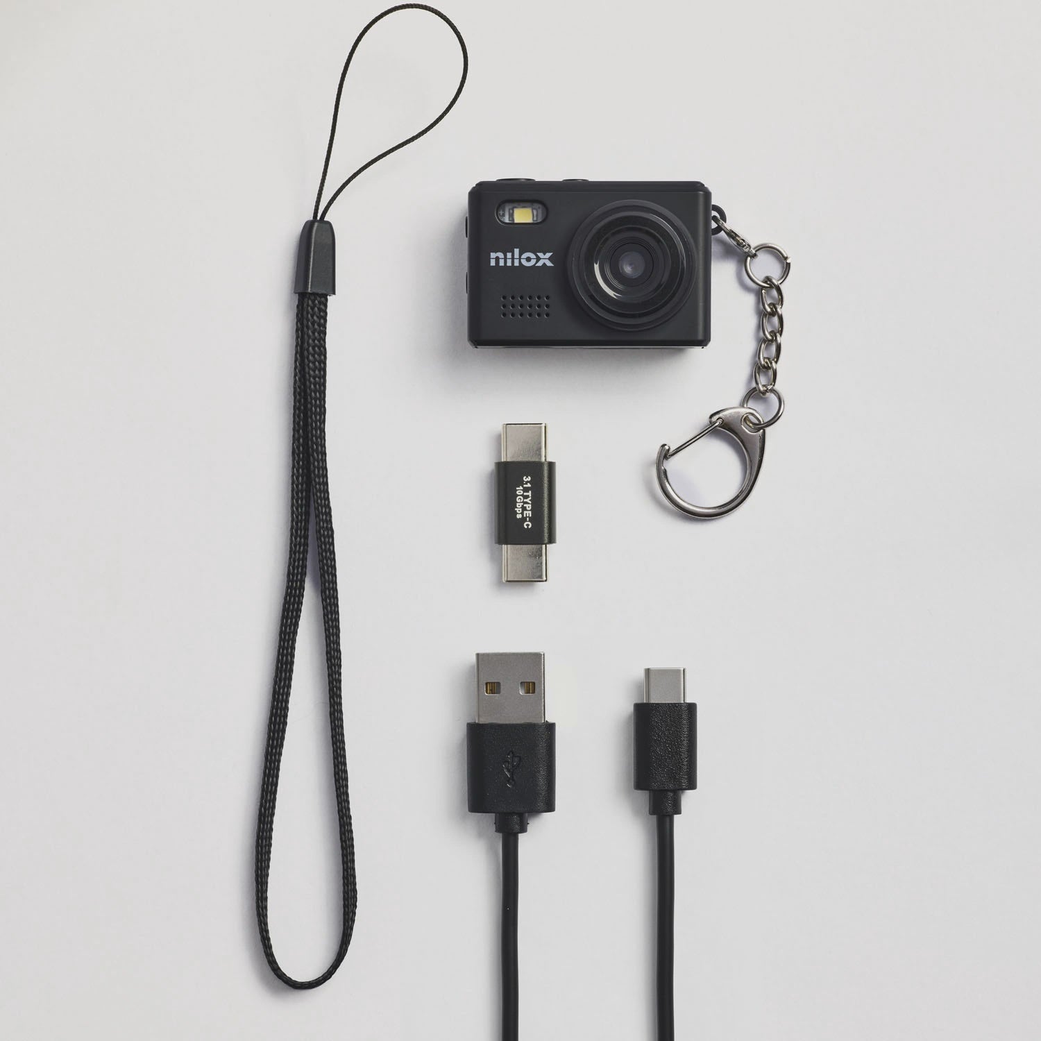 Mini Action Camera 720p HD, 2MP, Keychain Design