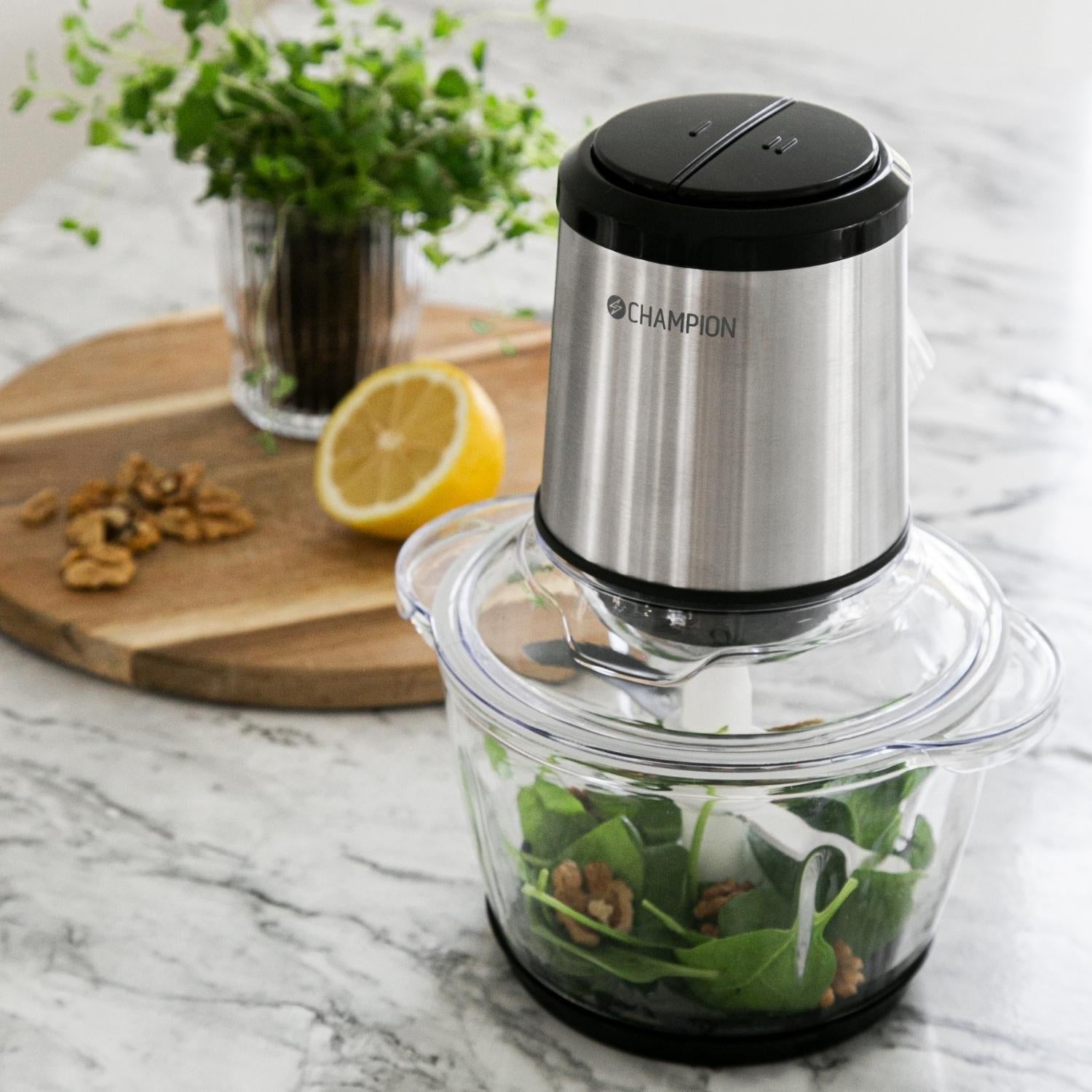 Mini Chopper 1.2L 400W Glass Bowl MC310 Stainless