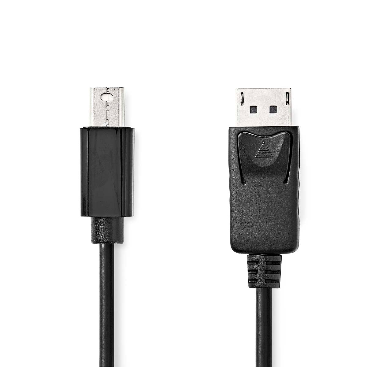 Mini Displayport Cable | DisplayPort 1.2 | Mini DisplayPort Male | DisplayPort Male | 21.6 Gbps | Nickel Plated | 1.00 m | Round | PVC | Black | Label
