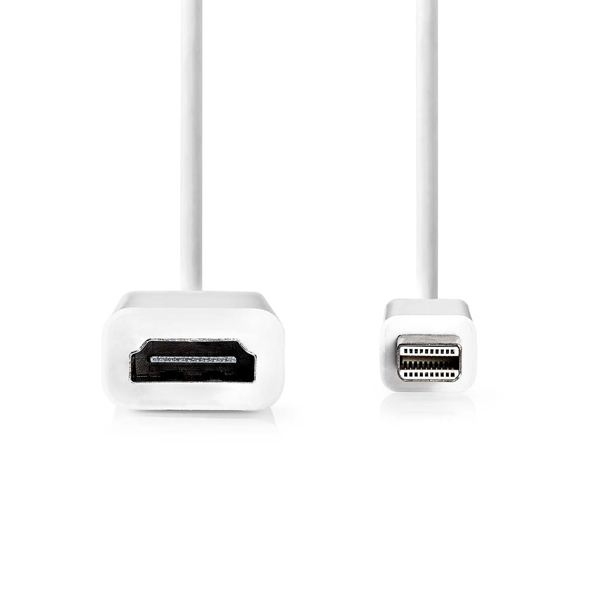 Mini Displayport Cable | DisplayPort 1.2 | Mini DisplayPort Male | HDMI™ Output | 21.6 Gbps | Nickel Plated | 0.20 m | Round | PVC | White | Box