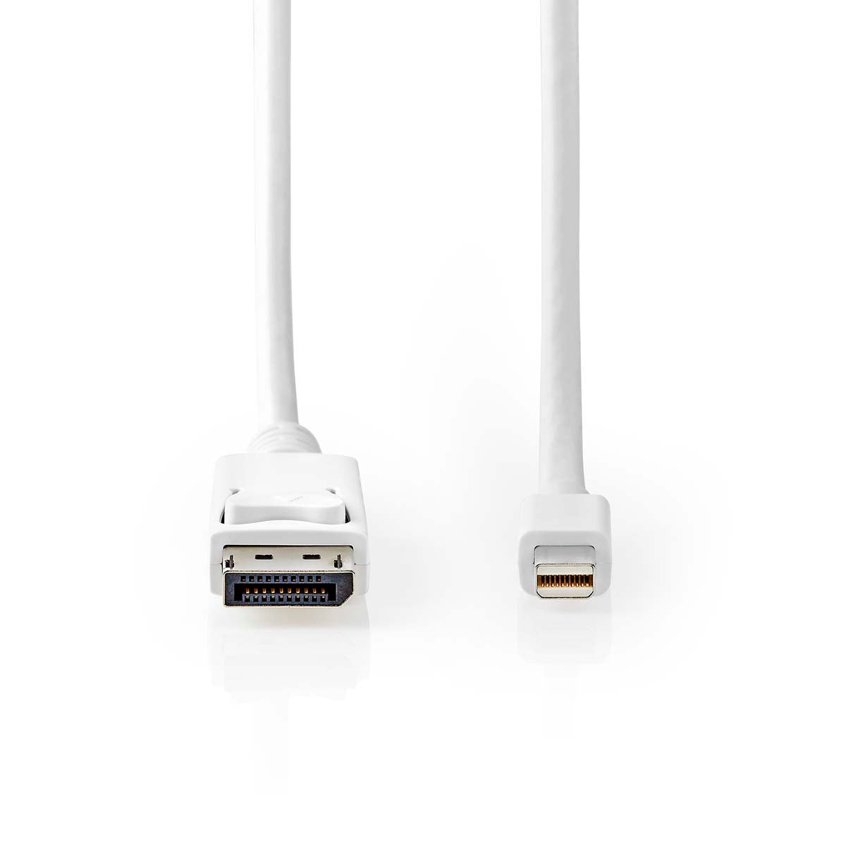 Mini Displayport Cable | DisplayPort 1.4 | Mini DisplayPort Male | DisplayPort Male | 48 Gbps | Nickel Plated | 2.00 m | Round | PVC | White | Blisters