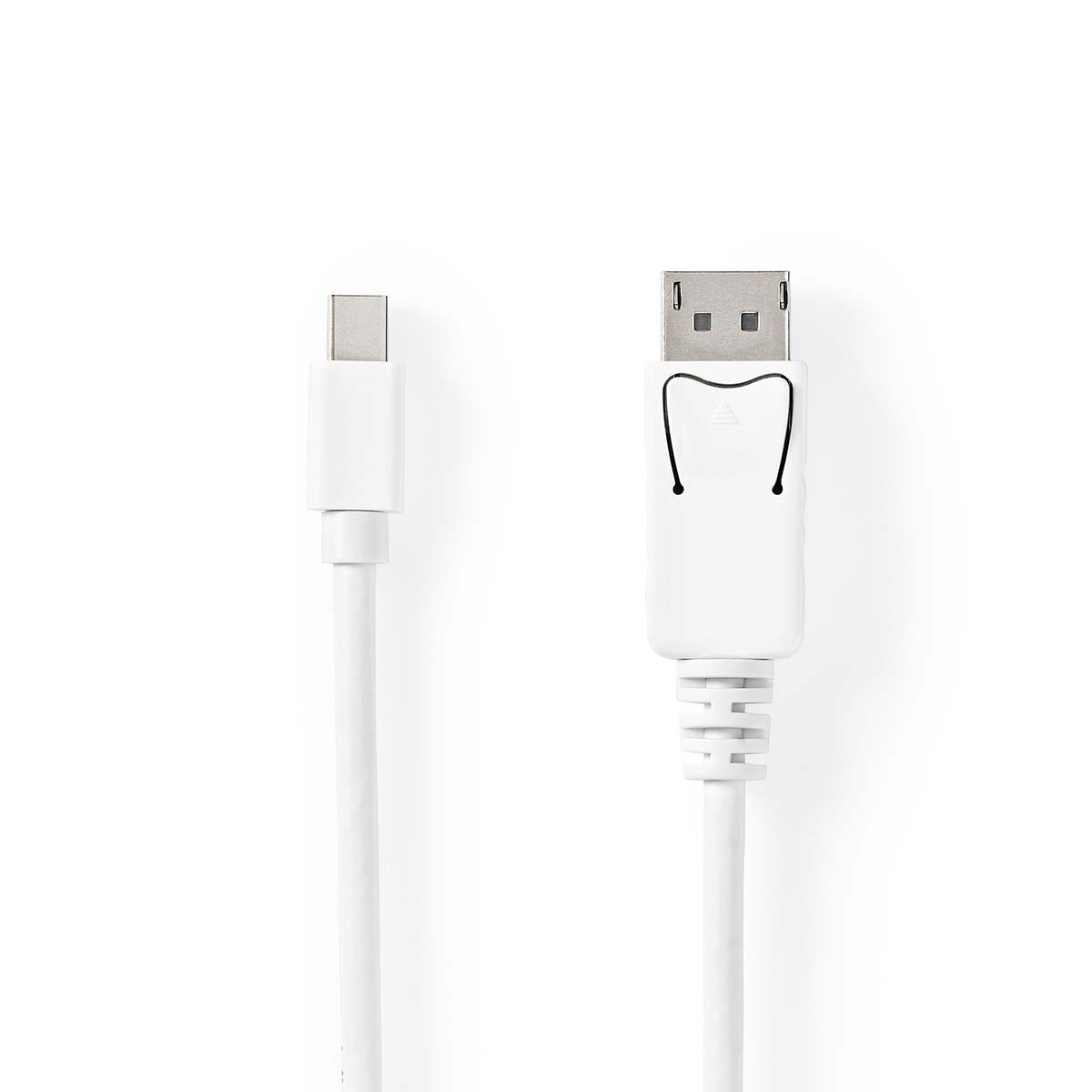 Mini Displayport Cable | DisplayPort 1.4 | Mini DisplayPort Male | DisplayPort Male | 48 Gbps | Nickel Plated | 2.00 m | Round | PVC | White | Plastic bag