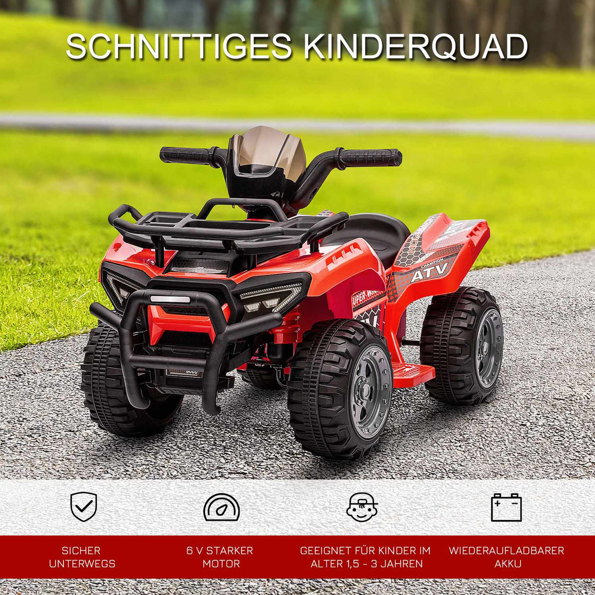 Mini Electric Quad For Children 18-36 Months, Stroller With Front Light, Children'S Motorcycle Electric Quad, Pink