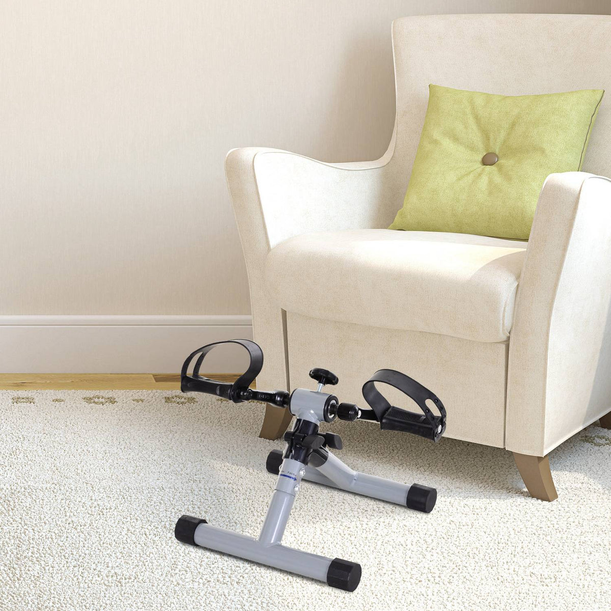 Mini Exercise Bike, Mini Bike Leg Trainer, Fitness Pedal Trainer, Arm Trainer, Foldable, Continuous Resistance, For Rehabilitation