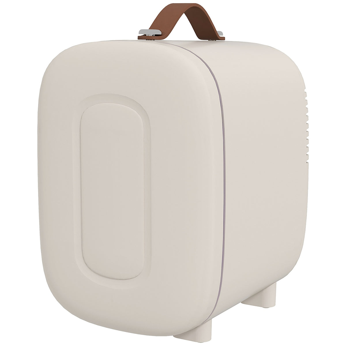 Mini Fridge 4L Small Cosmetic Fridge With Cooling And Heating Function, Portable Beauty Fridge, Fruit, Cream White