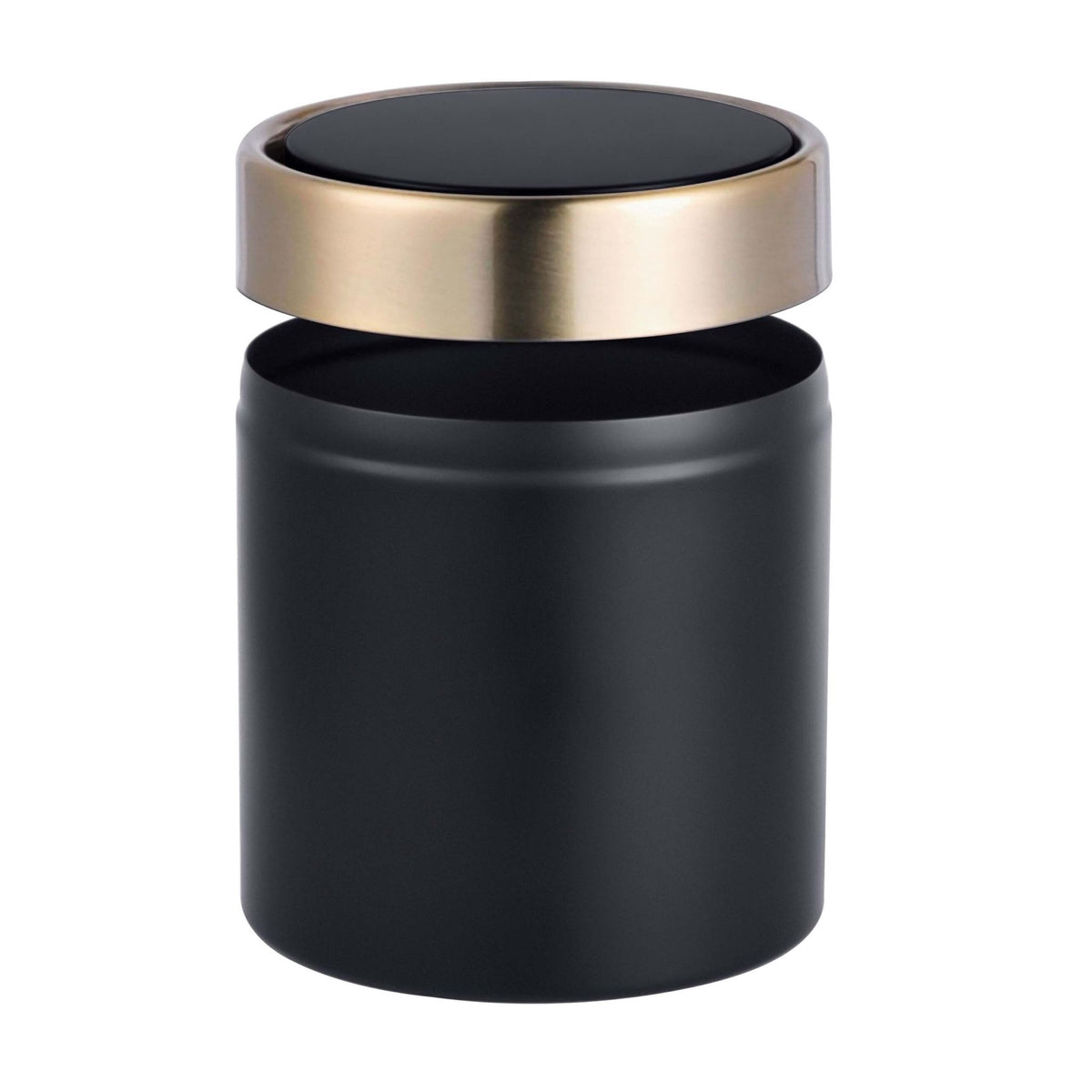 Mini Table Bin, 1.5L, Black – Metal Swing Lid