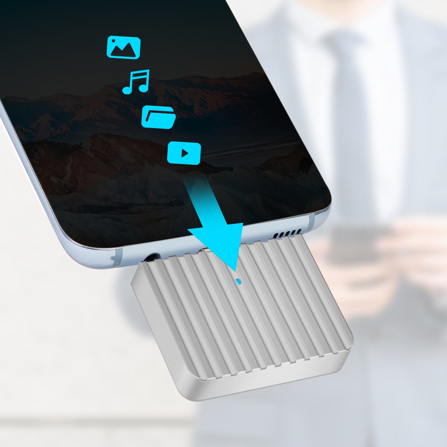 Mini enclosure for PCIe NVMe SSD USB-C Aluminum