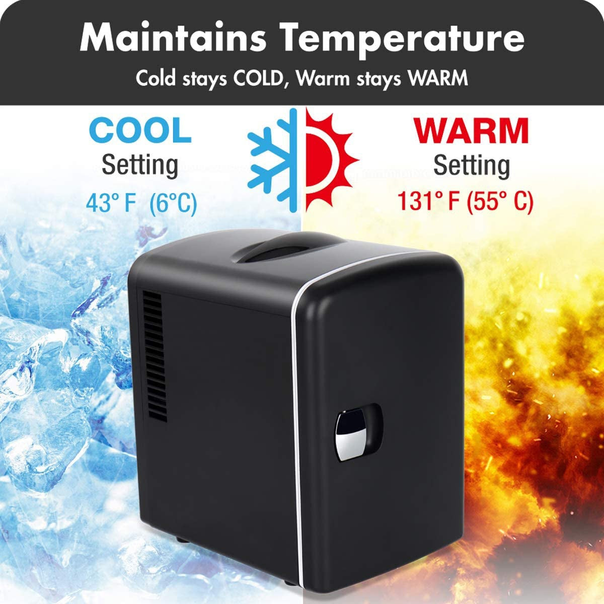 Mini fridge/warmer 4 Liters 220V + 12V adapter