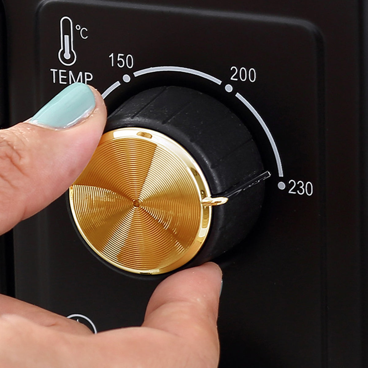 Mini oven 16 L 1400W Mini oven 100-230? 60 min. timer, with grill rack and baking tray, pizza oven with tray handle, crumb tray black