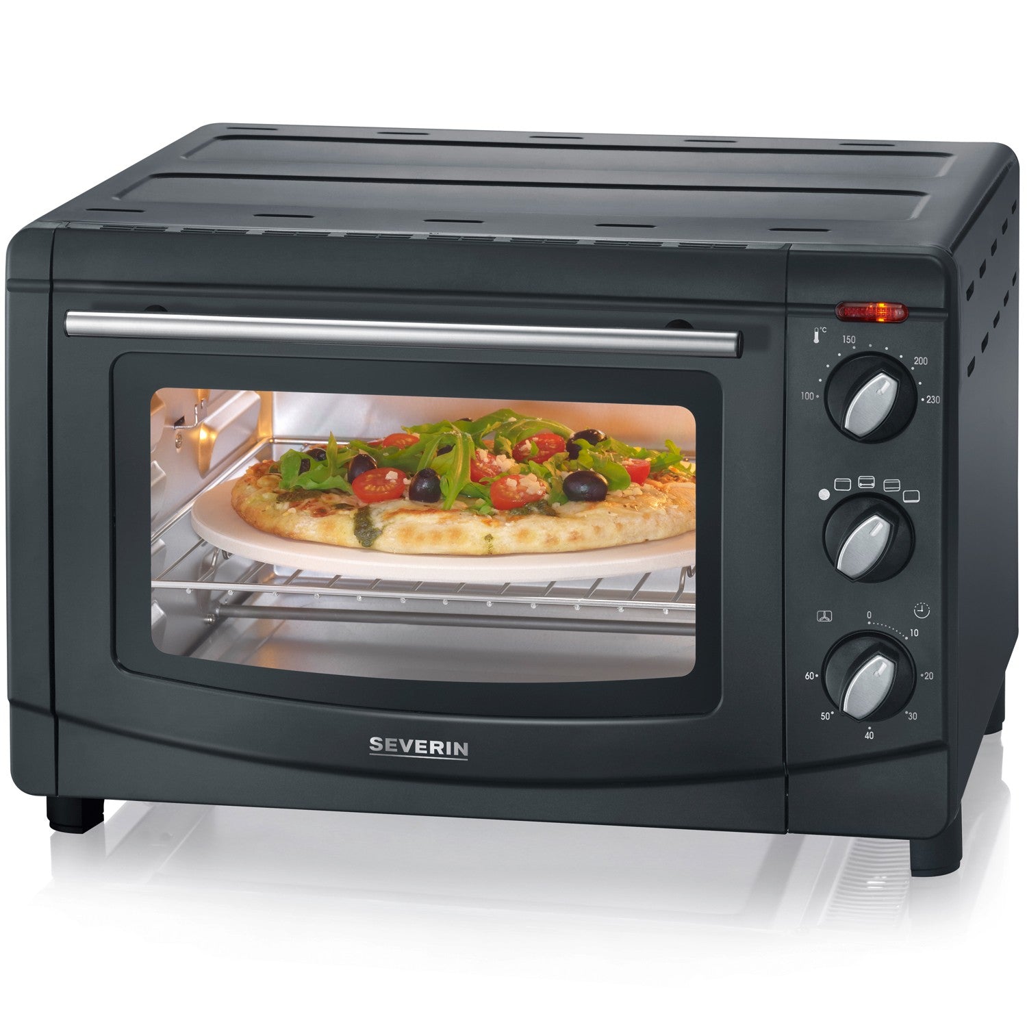 Mini oven 20 l. hot air black TO2068