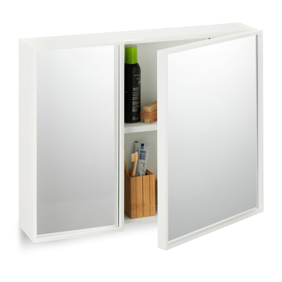 Mirror cabinet with 2 doors