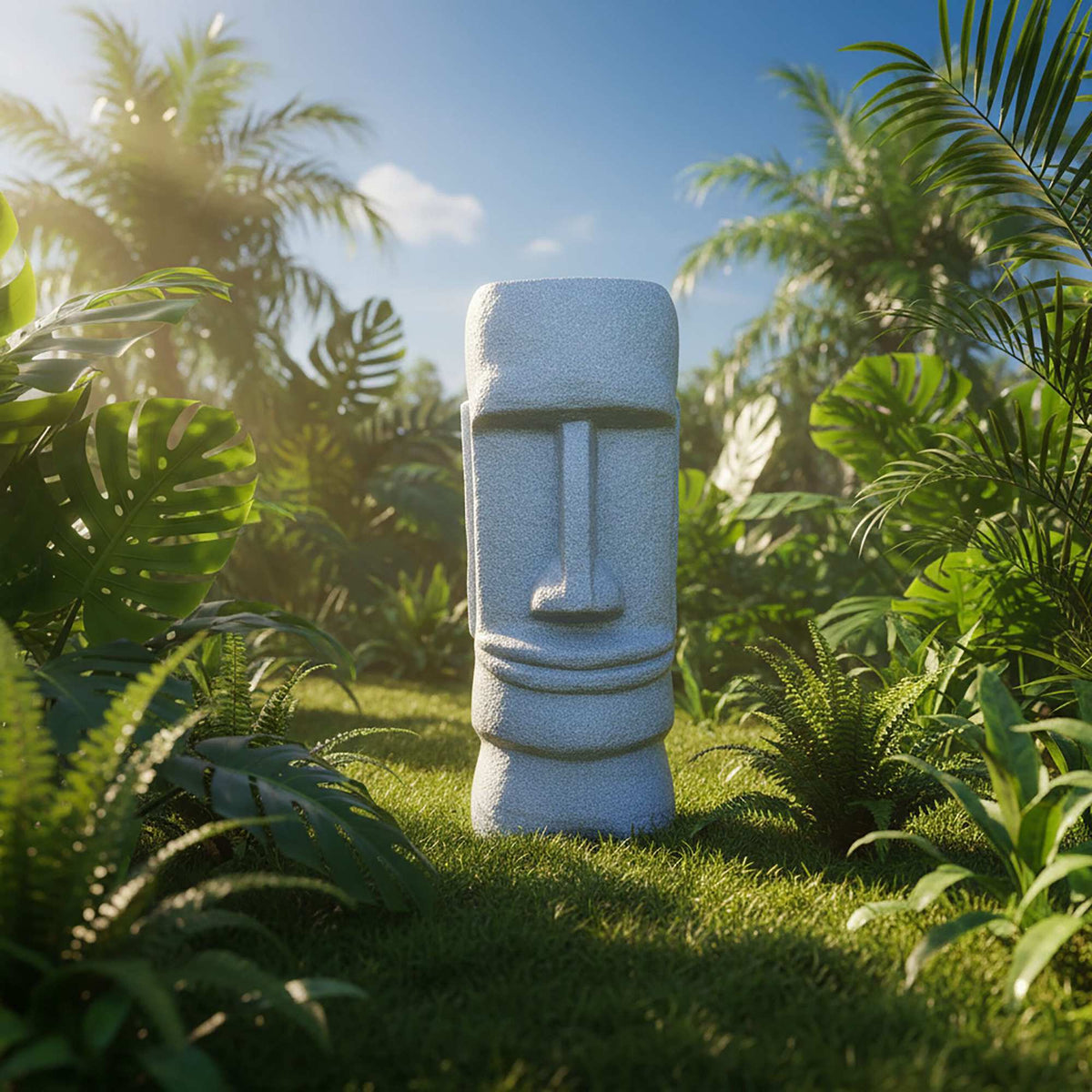 Moai Garden Statue XXL – Durable Resin, Weatherproof
