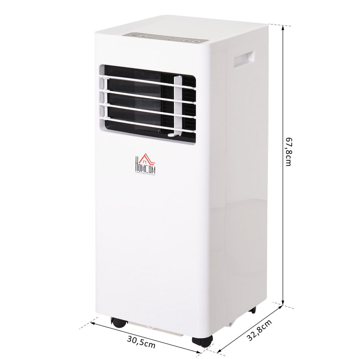 Mobile Air Conditioner 2.1 Kw 3-In-1 Air Conditioner Cooling Dehumidification And Ventilation 12-18㎡ 24H Timer With Remote Control 2 Speed Levels