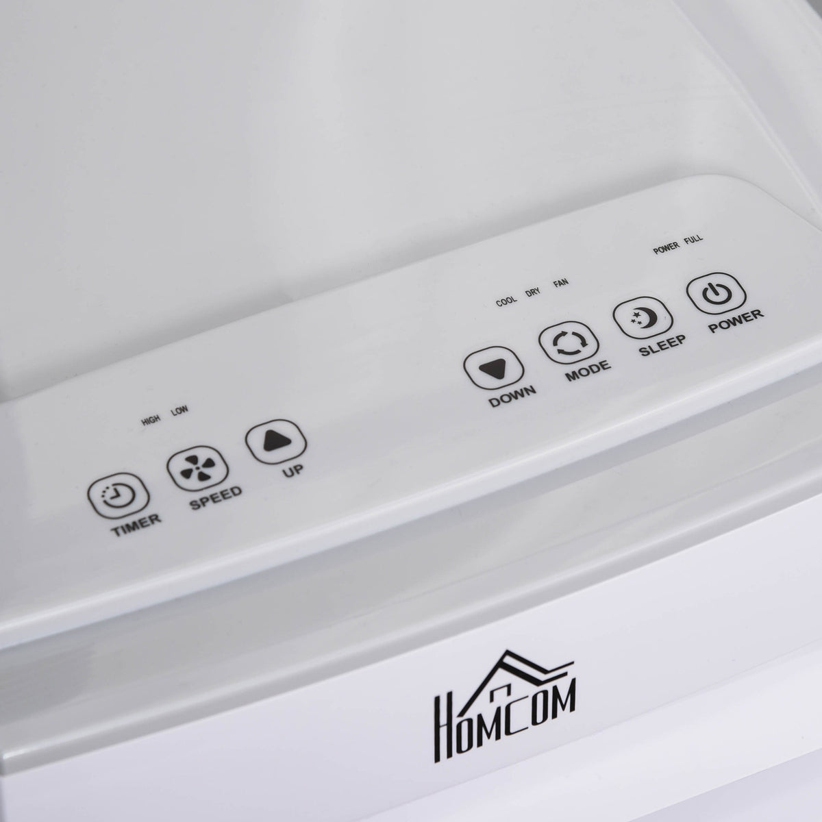 Mobile Air Conditioning 4-In-1 Air Conditioning Unit With Remote Control 24H Timer And Exhaust Hose 2 Speed Levels 560W Abs 32.8 X 30.5 X 67.8 Cm