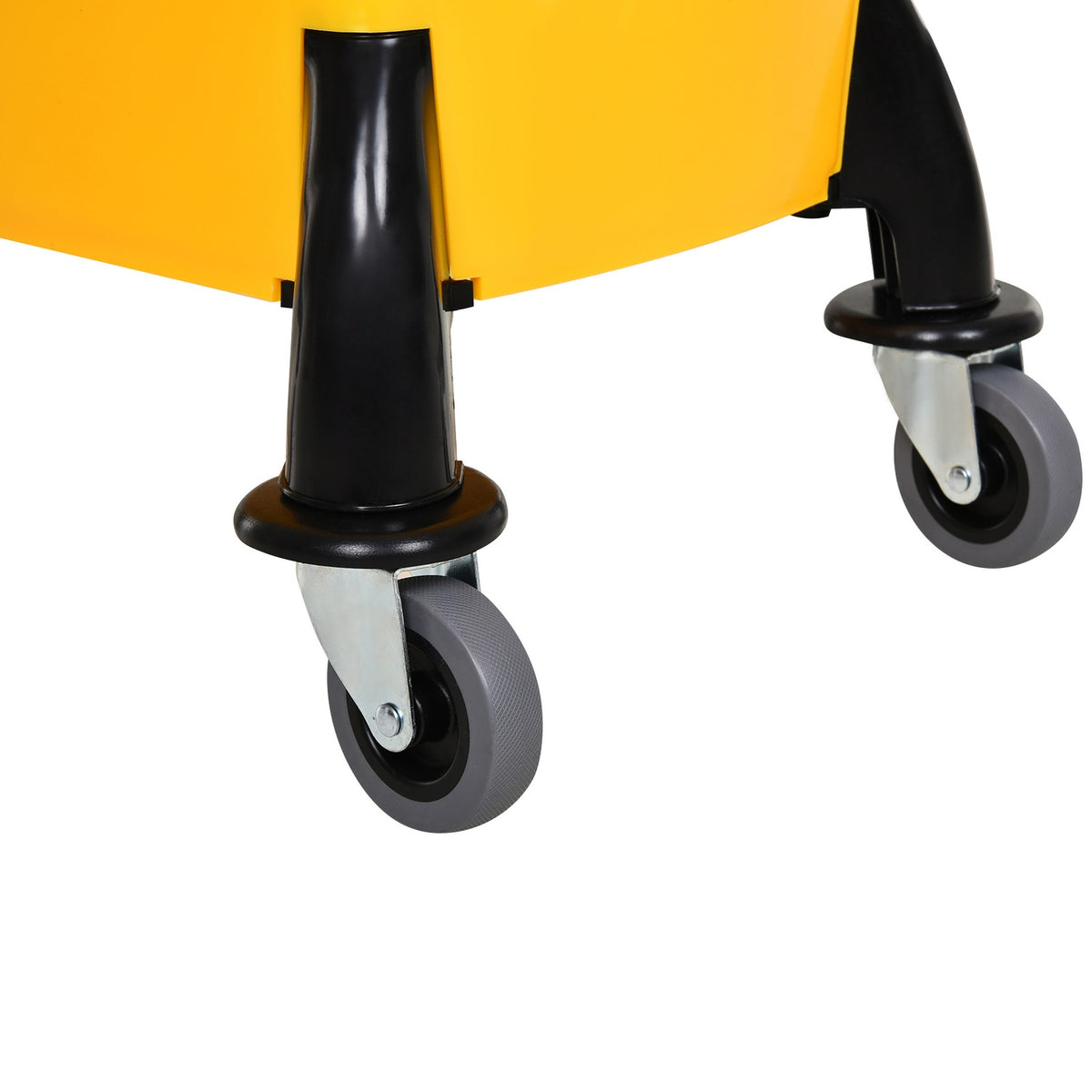 Mobile Bucket Cleaning Trolley With Wringing Device, 26 Liters, Yellow, 44X36X90Cm, Light And Efficient