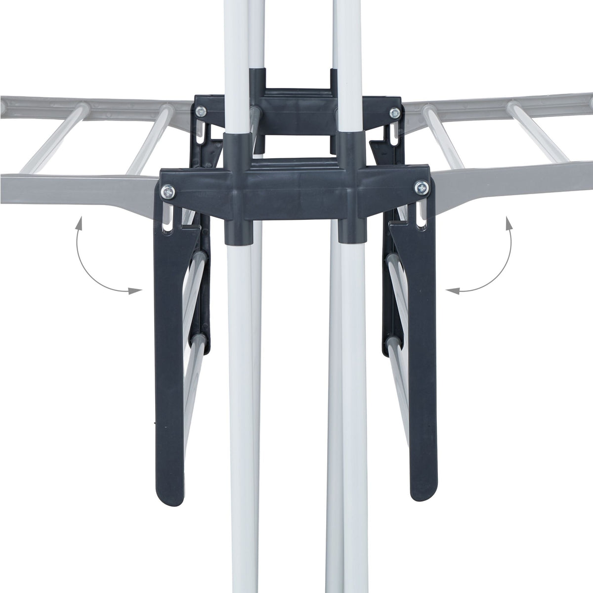 Mobile Clothes Airer with Wheels, Folding Wings