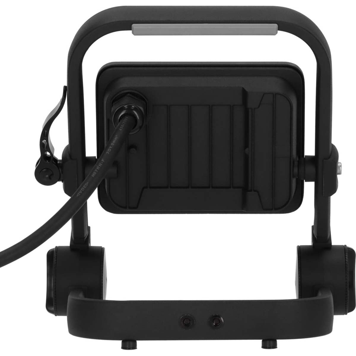 Mobile LED construction lamp JARO 3060 M / LED emergency lighting for outdoors 20W (work lamp with 2m cable and quick connection, LED spotlight IP65, 2300lm)