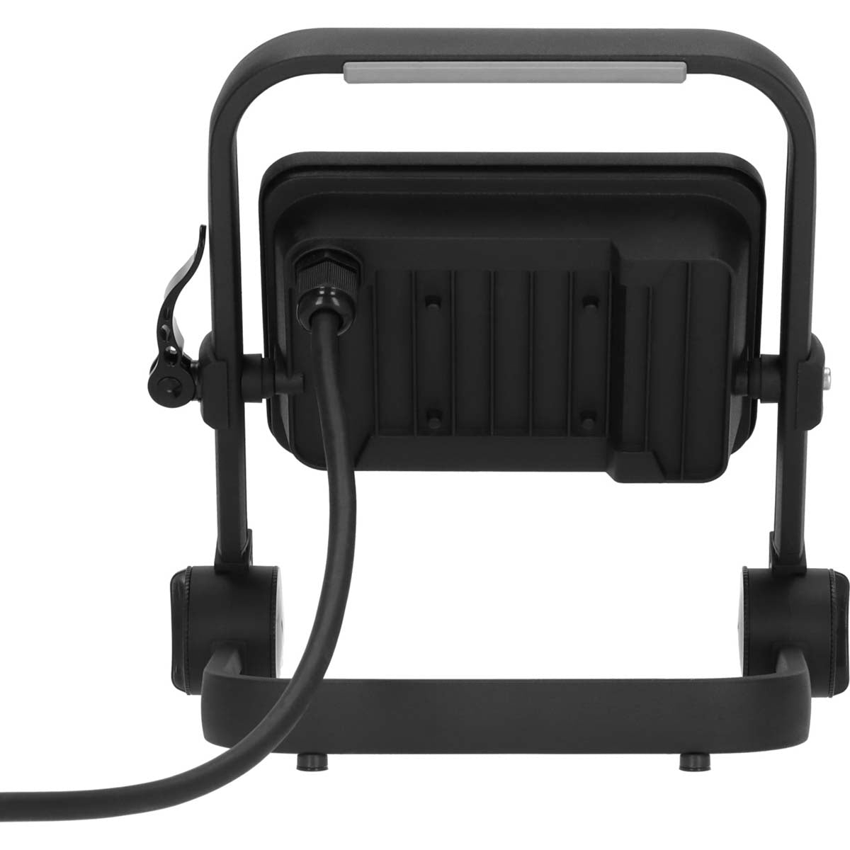 Mobile LED construction lamp JARO 4060 M / LED emergency lighting for outside 30W (work lamp with 3m cable and quick release, LED floodlight IP65, 3450lm)