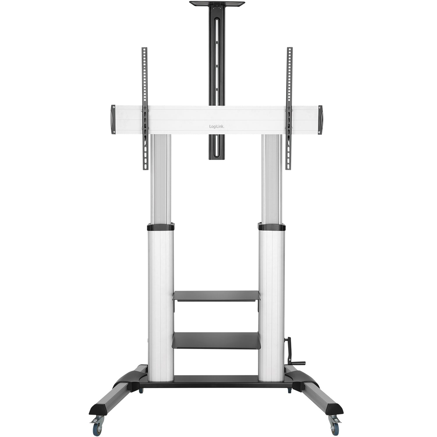 Mobile TV Stand with Wheels, 60-100"", 100kg Capacity