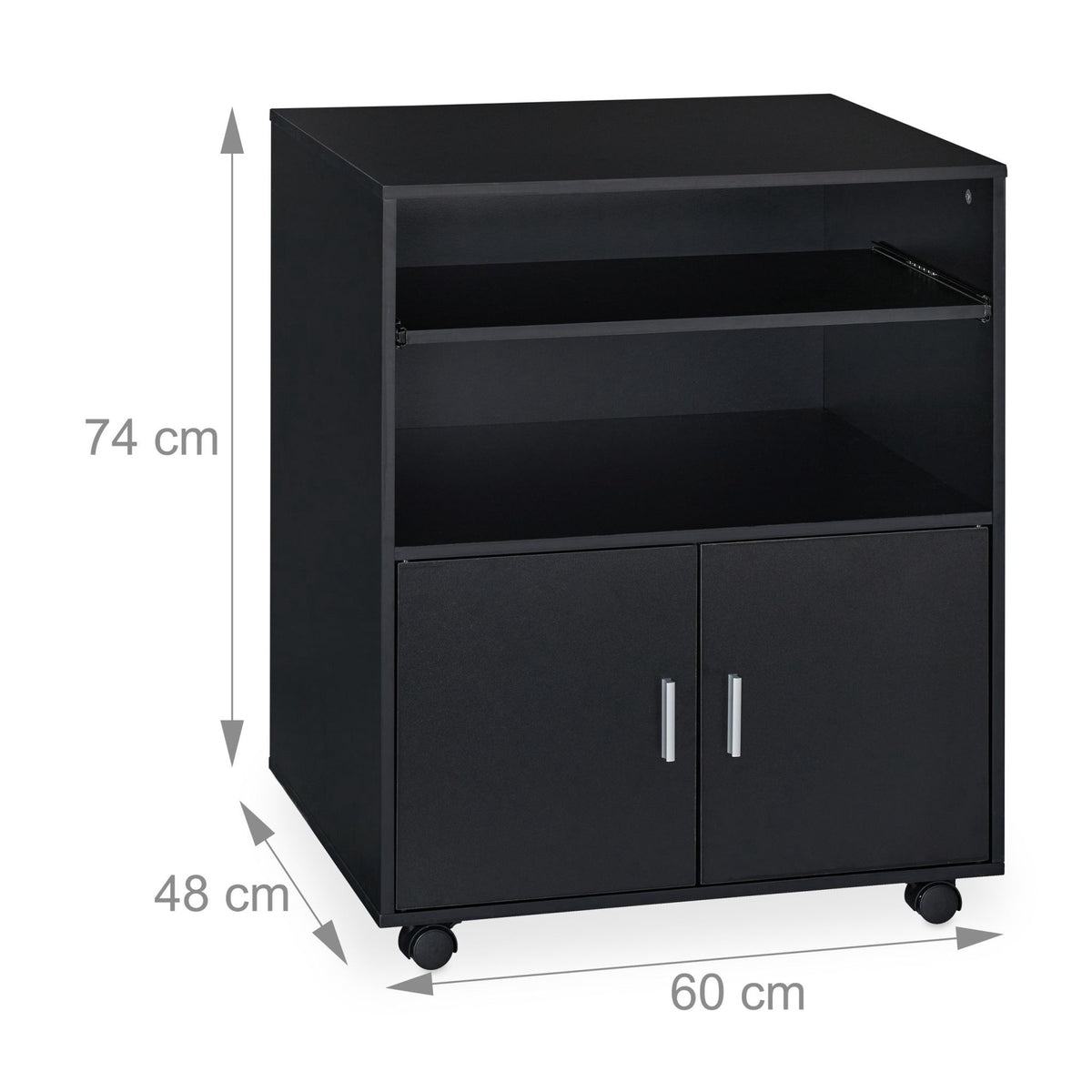 Mobile pedestal with keyboard box
