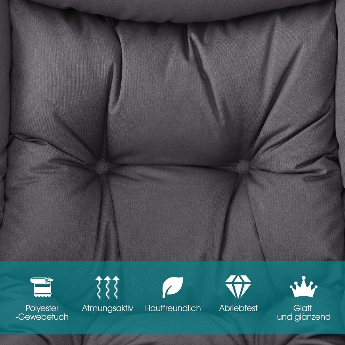 Modern Recliner Chair with Armrests & Side Pocket, Gray