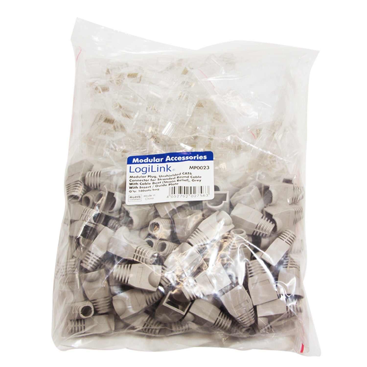 Modular plug Cat6 Unshielded 100pcs