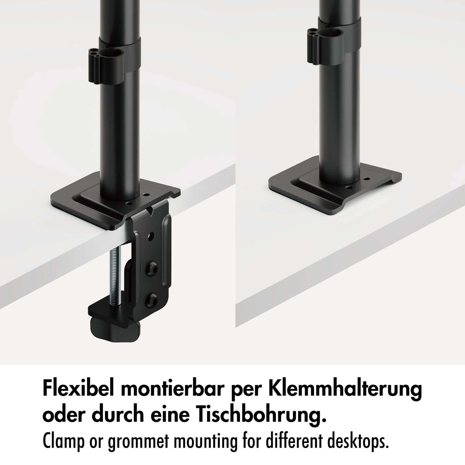 Monitor Arm 17-32" Adjustable Desk Mount Black