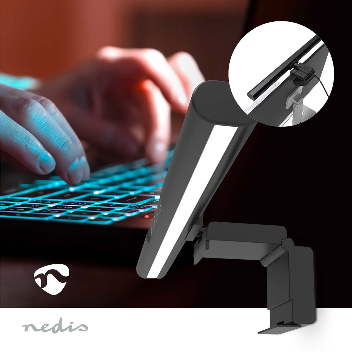 Monitor Light Bar | 40 cm | Dimmable | LED | Touch control | ABS / Aluminium