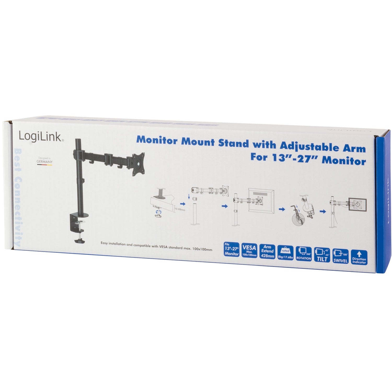Monitor arm 13-27" 428mm