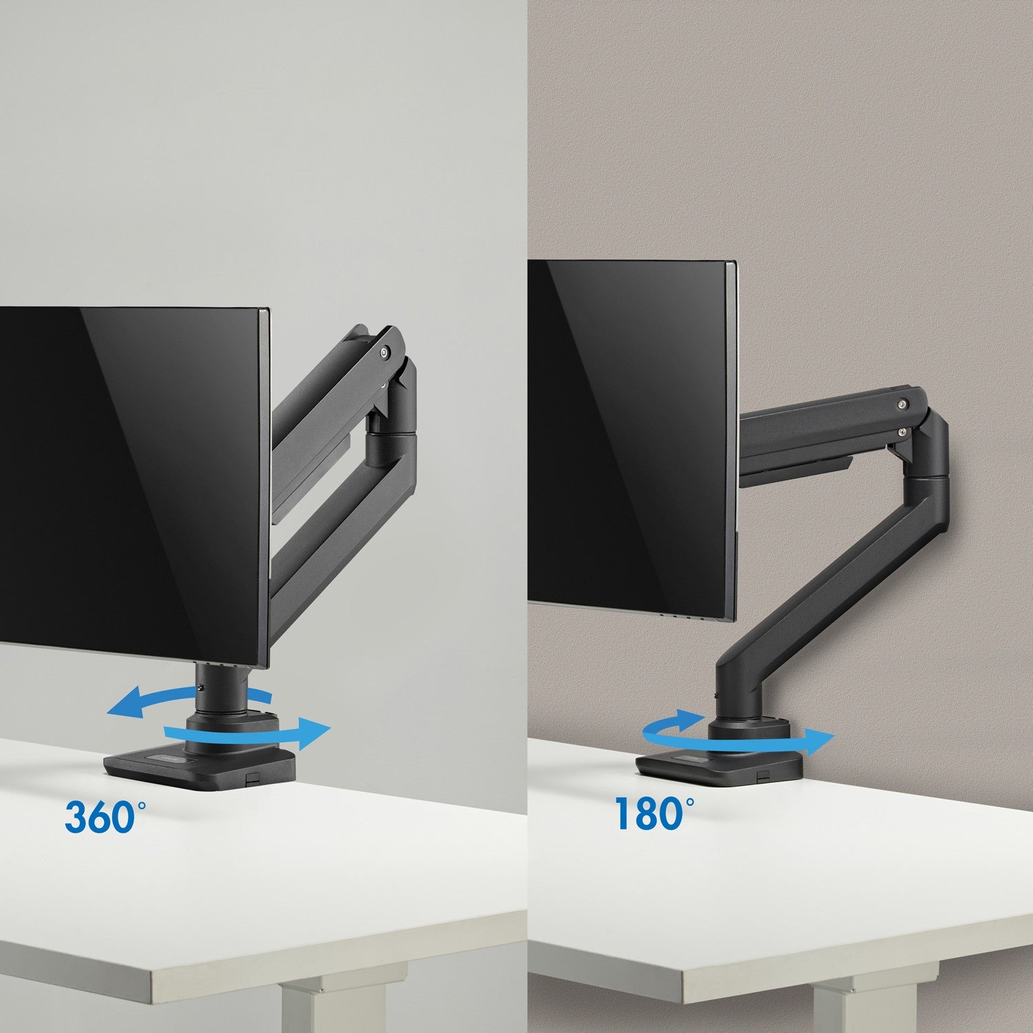 Monitor arm 17-49" gas spring max 20kg