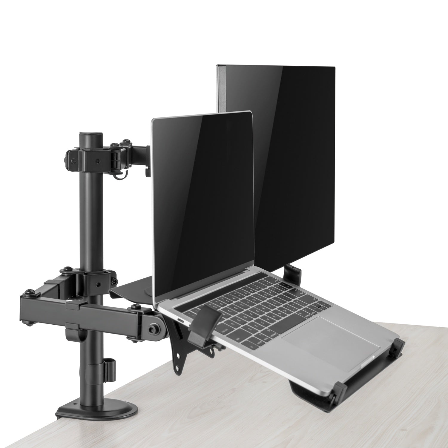 Monitor mount 17-32" with holder for laptop/tablet 10-15.6"