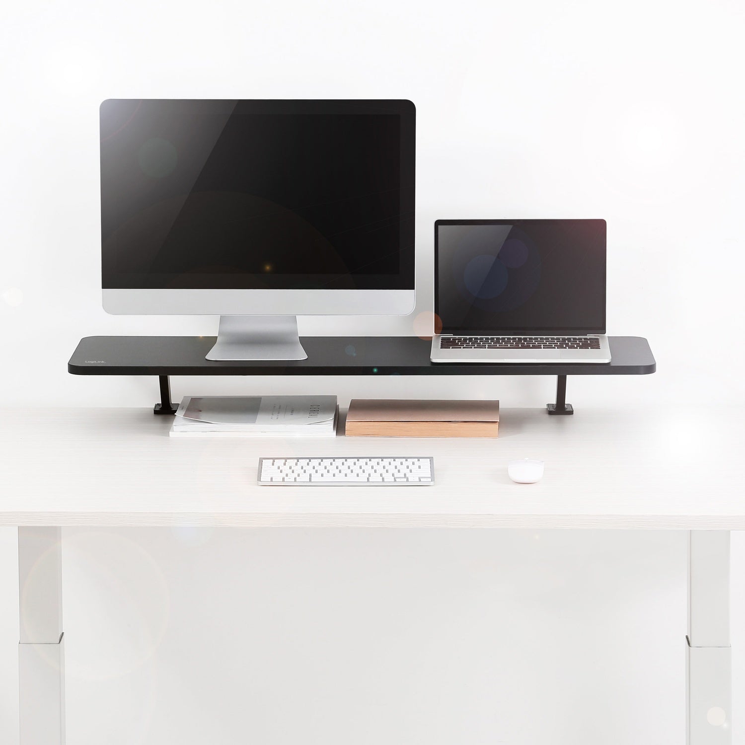 Monitor shelf 1000x260mm Black