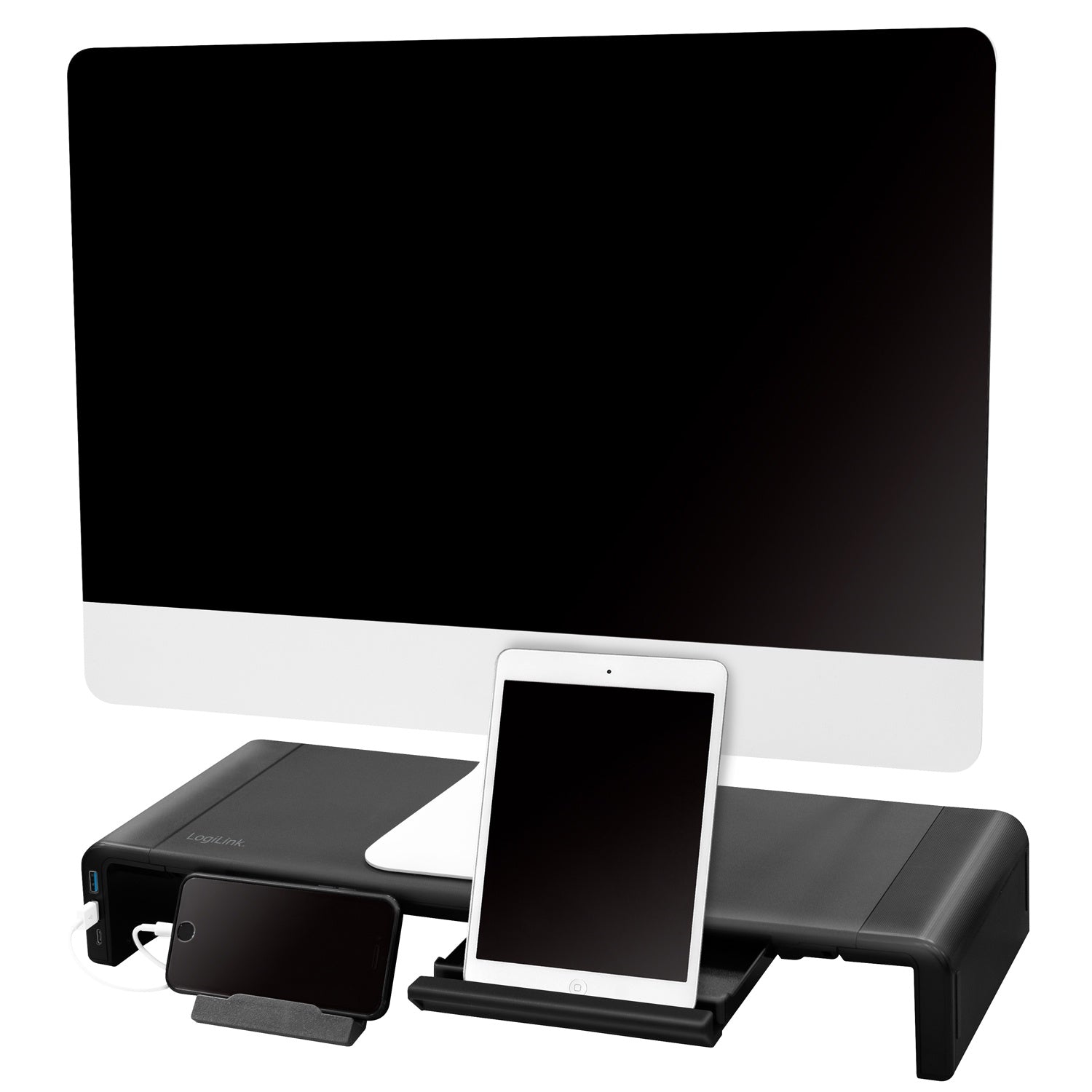 Monitor stand 63 cm with USB hub 3 port