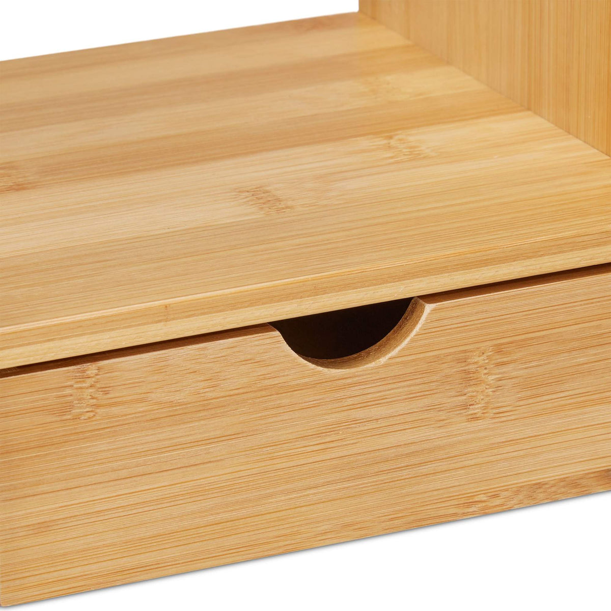 Monitor stand in bamboo