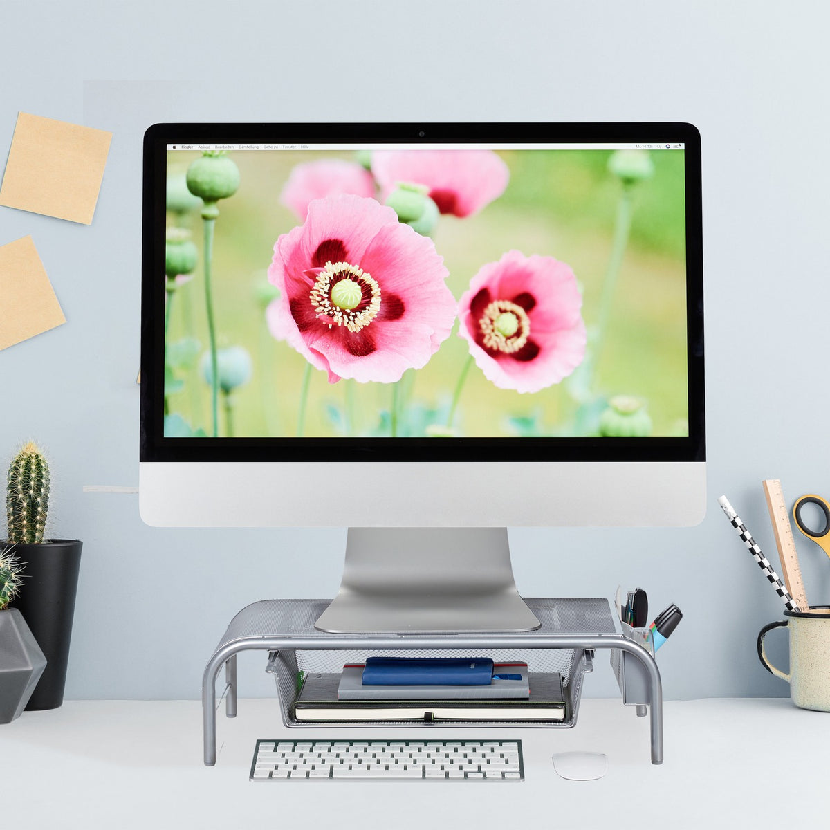 Monitor stand with box