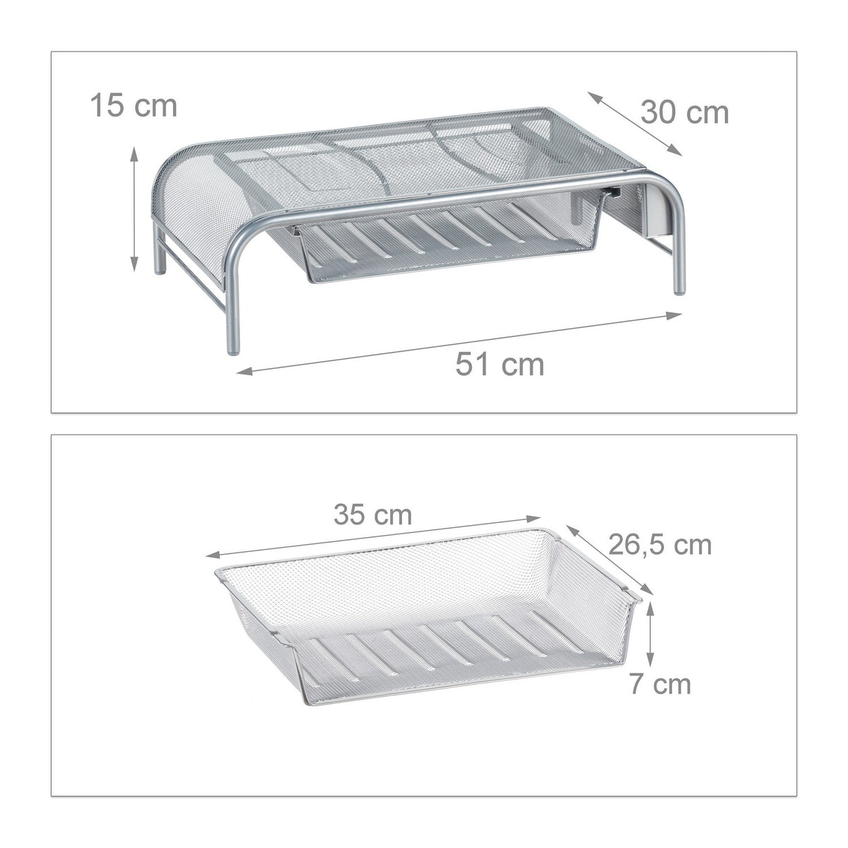 Monitor stand with box