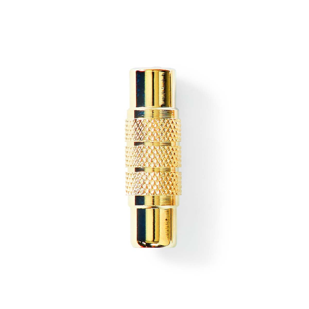 Mono Audio Adapter | RCA Female | RCA Female | Gold Plated | Straight | Metal | Metal | 1 pc. | Box