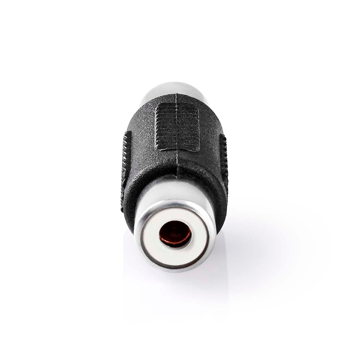 Mono Audio Adapter | RCA Female | RCA Female | Nickel Plated | Straight | ABS | Black | 1 pc. | Box