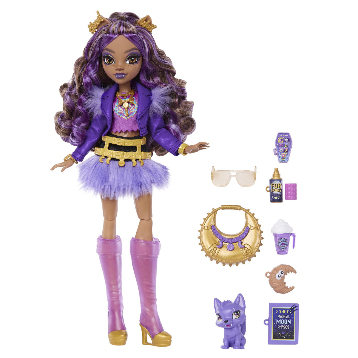 Monster High Clawdeen Doll with Pet Fox & Accessories