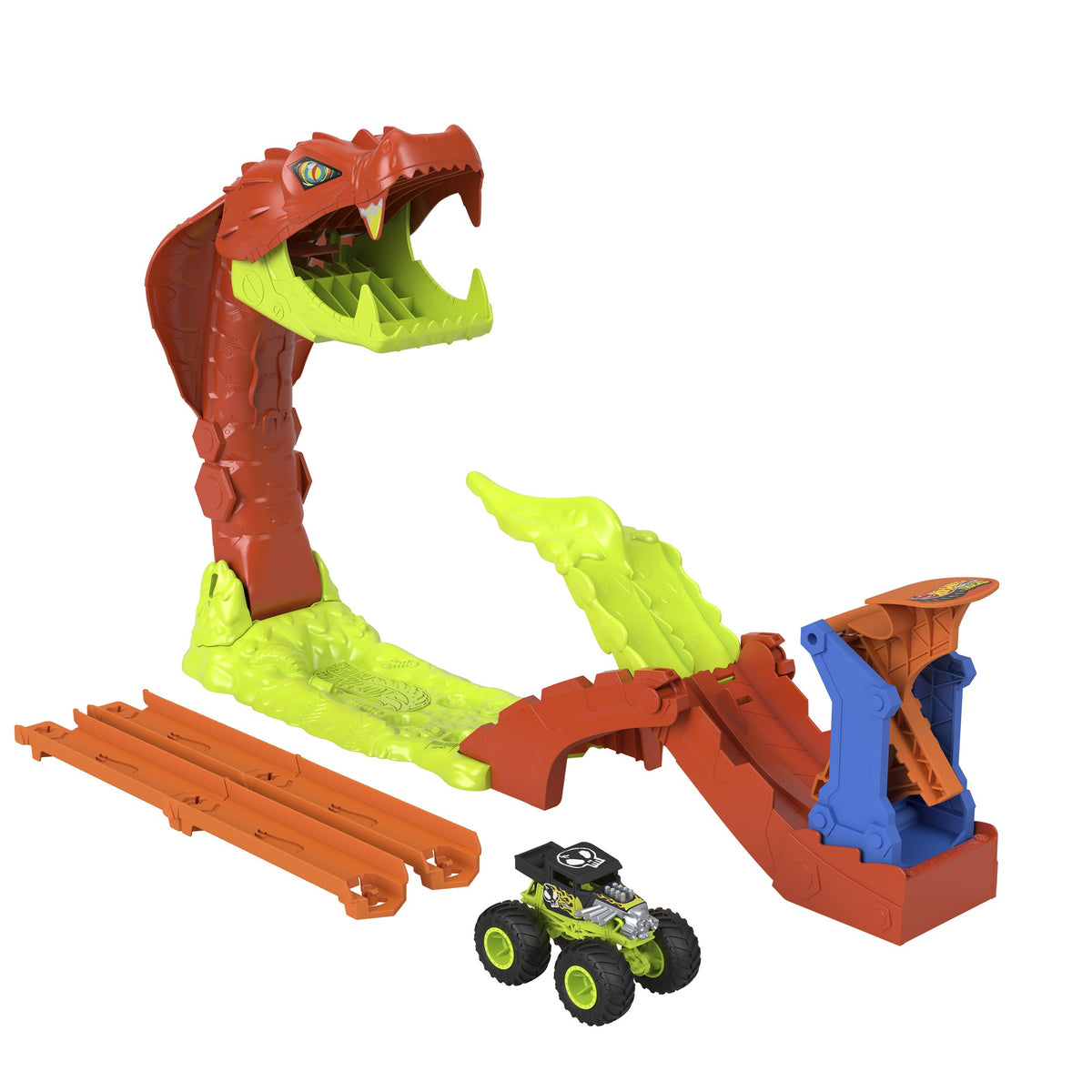 Monster Truck Track Set with Snake Challenge and Car